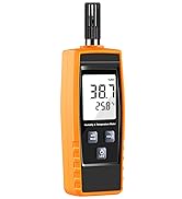Handheld Humidity Meter, Digital Hygrometer Thermometer 0~100% RH/ -30~60°C (-22~140°F) LCD Displ...
