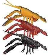 TRUSCEND TPE Pre-Rigged Shrimp Crawfish Soft Plastic Fishing Lures, Premium Durable Swimbaits for...