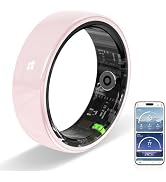 Potewek Ceramic Ring,Smart Ring for Women, Auto Exercise Recognition,Gesture Control,Fitness Trac...