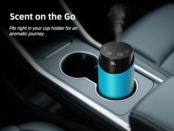 waterless diffuser essential oil scent aromatherapy portable battery operated home room office mini