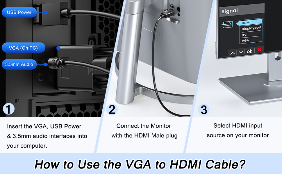 vga to hdmi cable
