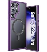 ANNGELAS for Samsung Galaxy S23 Ultra Mag-Safe Case,Slim Shockproof Protective Cover with Magneti...