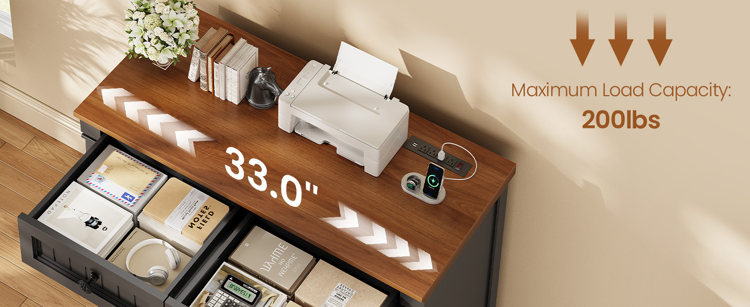 file cabinet with power strip