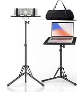 KOOV Projector Stand Adjustable Height 26" to 38", Floor Standing Laptop Tripod, Foldable Project...
