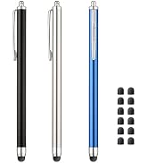 CCIVV 3 Pcs Stylus Pens for Touch Screens [0.24 inch Tip Series], 12 Extra Replaceable Rubber Tip...