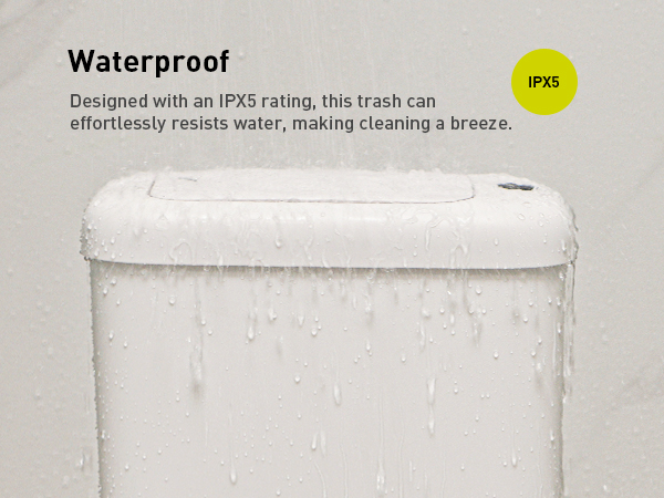 small bathroom trash can with lid