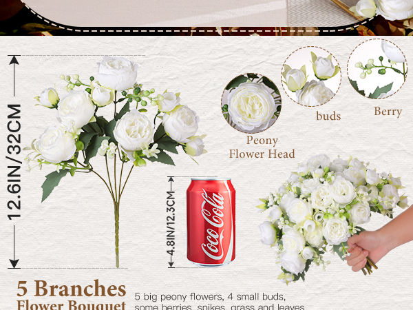 peonies artificial flowers