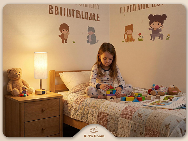 Touch Bedside Table Lamp with Memory