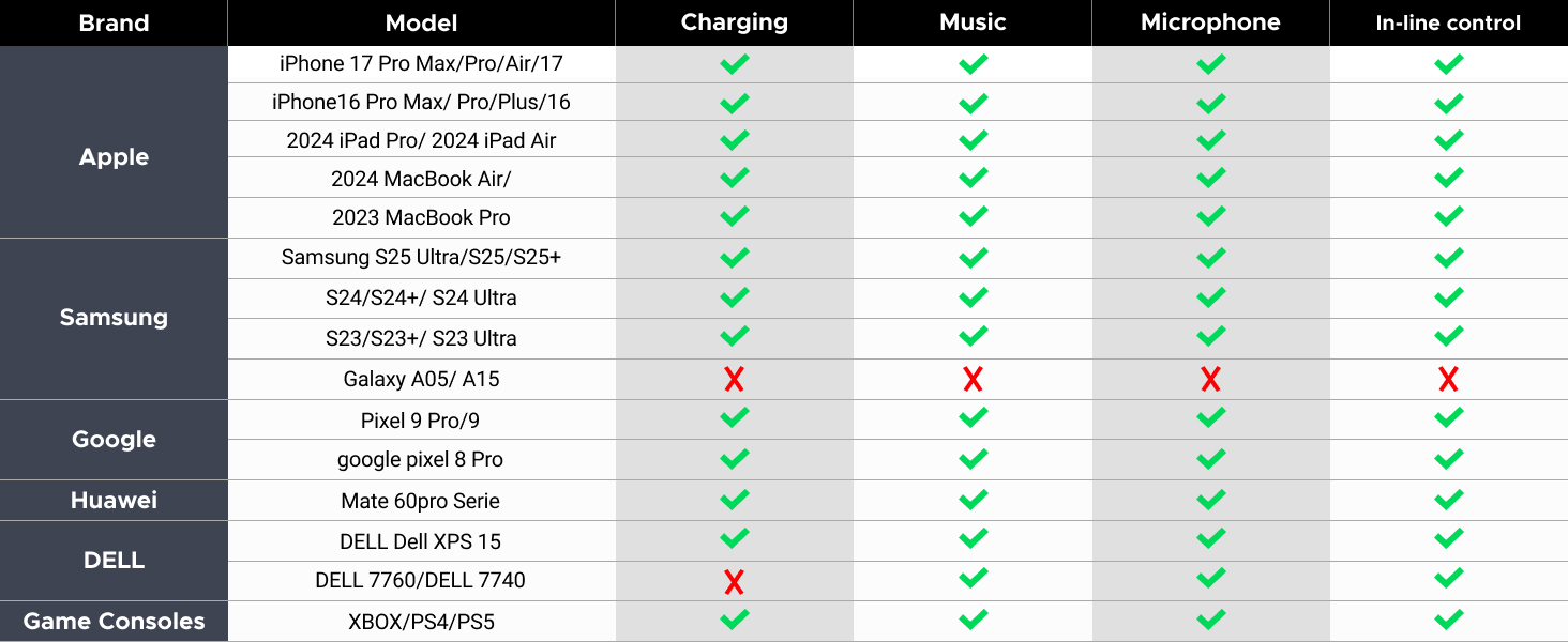 dual usb c cable
