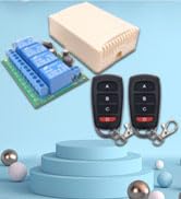 DieseRC DC 12V 24V 4CH Wireless Remote Control Switch DC 6-30V 10A 4-Channels 433Mhz Radio Freque...