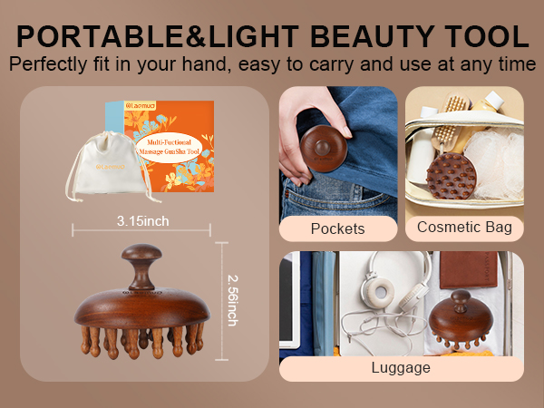 Portable Wooden Body Massager for Travel