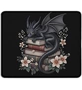 TopXmai Books Dragon Mouse Pad, Cute Fantasy Dragon Mousepad for Work Desk Home Office Laptop Acc...