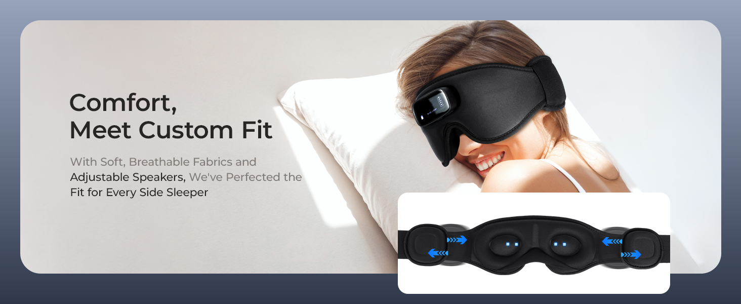 sleep mask with bluetooth headphones