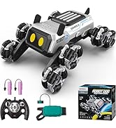 SIMREX Robot Dog RC Stunt Car Toys - Gesture Sensing Remote Control car with Mecanum Wheels, LED ...