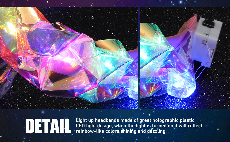 light up headbands for women and girls 