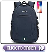 Laptop Backpack, Business Travel Anti Theft Bookbag with USB Charging Port for School College Wor...