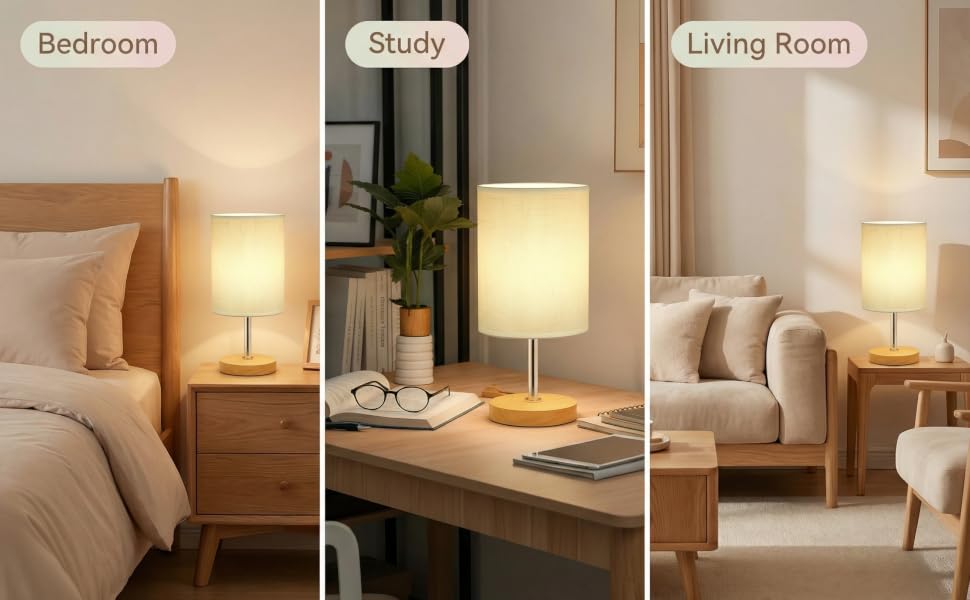 Nightstand Lamp for Living Room Office Dorm Kids Room