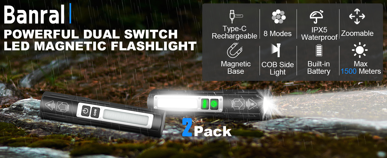 POWERFUL MAGNETIC FLASHLIGHT