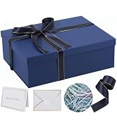 Rinrda Extra Large Gift Box 16.5x13x5.5 inches,Blue Gift Boxes with Lids for Presents,Perfect for...