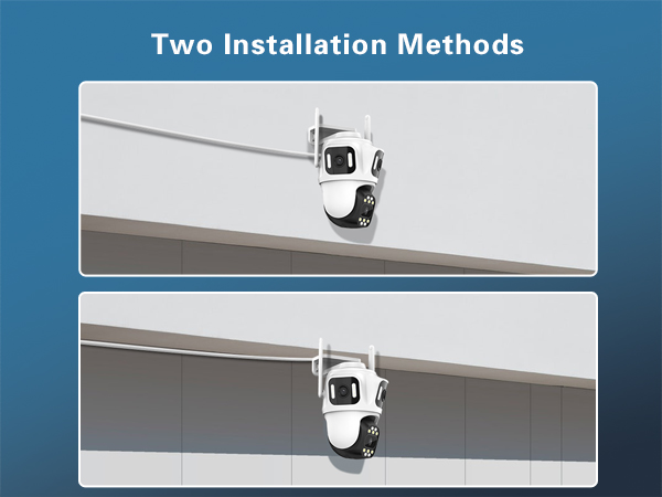 wifi camera indoor outdoor with two way installation methods