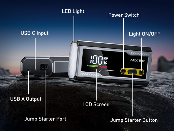 portable battery jump starter