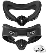 TRANSNOVO VR Facial Interface, Face Pad Compatible with Meta Oculus Quest 3S, Sweat-Proof PU Foam...
