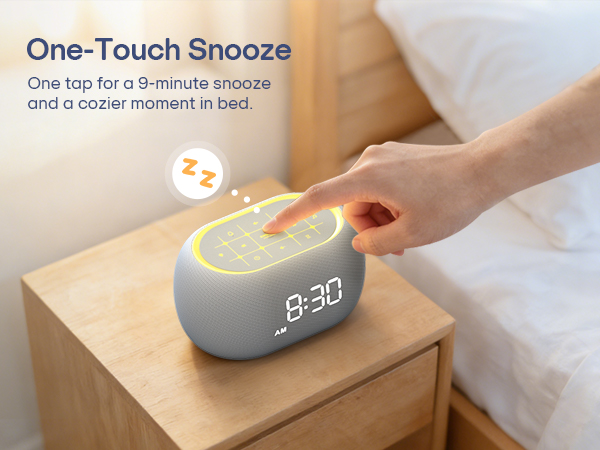 Alarm Clock with One-Touch Snooze Function