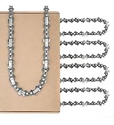 5 Pack 6-Inch Chainsaw Chain 1/4" LP Pitch .043" Gauge 37 Drive Links Replacement chain for 6-inc...