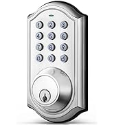 Door Lock with Keyboard, Zinc Alloy Keyless Entry Smart Deadbolt Lock, Front Door Key Lock, Easy ...