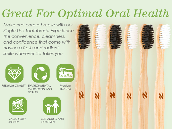 bamboo toothbrush black&amp;amp;white