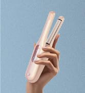 TYMO Flat Iron Curling Iron - Cordless Mini Hair Straightener and Curler 2 in 1 for Short Hair, P...
