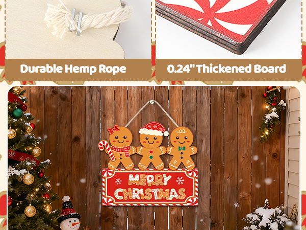 christmas front door sign