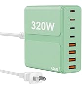 320W USB C Charger Block, 8-Port USB C Charging Station PD 65W PC Laptop Fast Charger Adapter for...