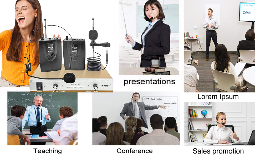Professional headset mics. Intelligent noise 
