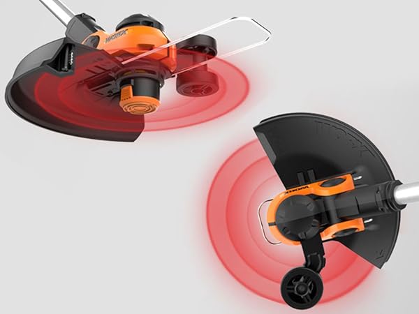 The GT converts from a trimmer to an edger and back again. And you don’t need any tools to make tha