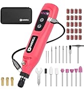 HARDELL Mini Cordless Rotary Tool, 5-Speed Rotary Tool Kit with 43 Accessories, Type-C Charging P...