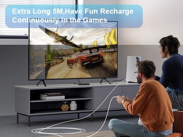 USB Type C Cable 15Ft White type c long charger cord 10 ft Fast Charging for iPhone 16 Samsung