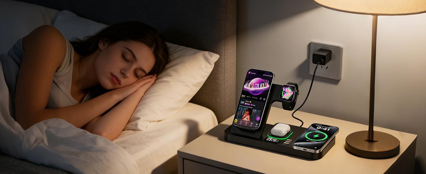 dual iphone charging station