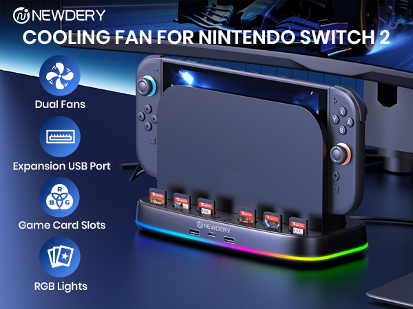 cooling fan for switch 2 dock