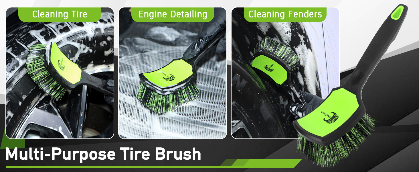 tire cleaning brush car rim brush car carpet brush,stiff bristle brush for cleaning car tire brush