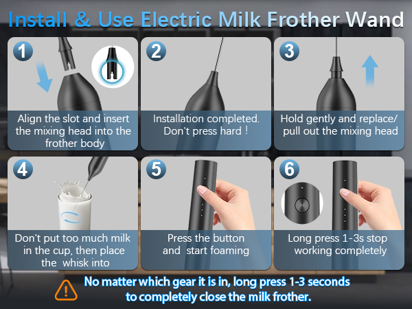 frother wand rechargeable