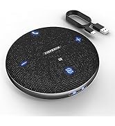 AISPEECH M4 Bluetooth Speakerphone Conference Microphone with AI Noise Reduction Full-Duplex AI T...