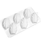 Madeleine Pan Cake Mold Silicone, Non-Stick Fondant Chocolate and Cake Decorating Mold for DIY Ba...