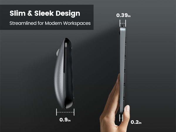slim sleek design easy to carry