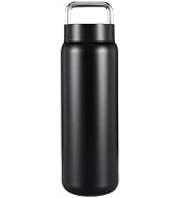 DEQIANG 24oz Tumbler with Handle and Lid, Travel Mug Water Tumbler, Steel Insulated Tumbler, Vacu...