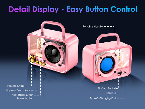 wireless audio bluetooth speaker computer bluetooth speaker Bluetooth Gifts for Teens Boy Girl