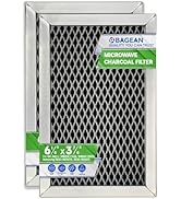 Microwave Charcoal Filter 6.15” x 3.95” for JX81J WB02X11536 WB06X10823 GE Microwave Filter Repla...