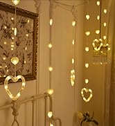 heart lights curtain