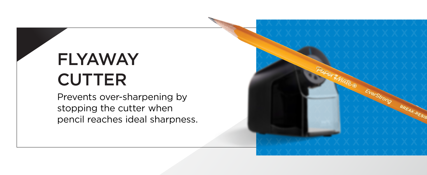 flyaway cutter sharp pencil sharpener ideal pointy lead write test journal draw erase study desk