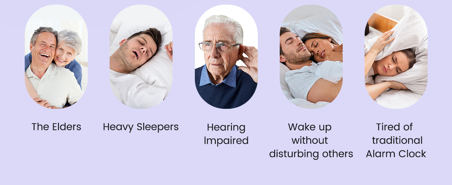 Dekala Wishalarm Bed shaker loud alarm clock for heavy sleepers